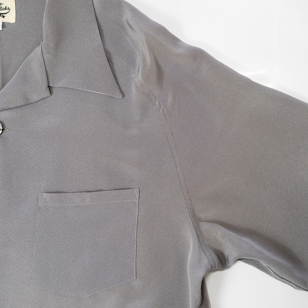 Kimono Aloha Shirt, Oshima Tsumugi, Size Unknown, CA116 (No Image)