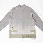 Kimono Aloha Shirt, Oshima Tsumugi, Size Unknown, CA116 (No Image)
