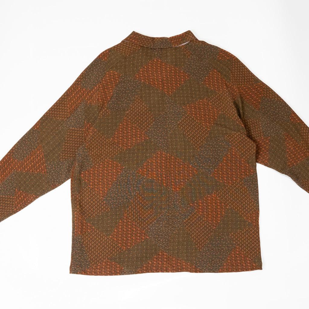 Kimono Aloha Shirt, Oshima Tsumugi, Size Unknown, CA116 (No Image)