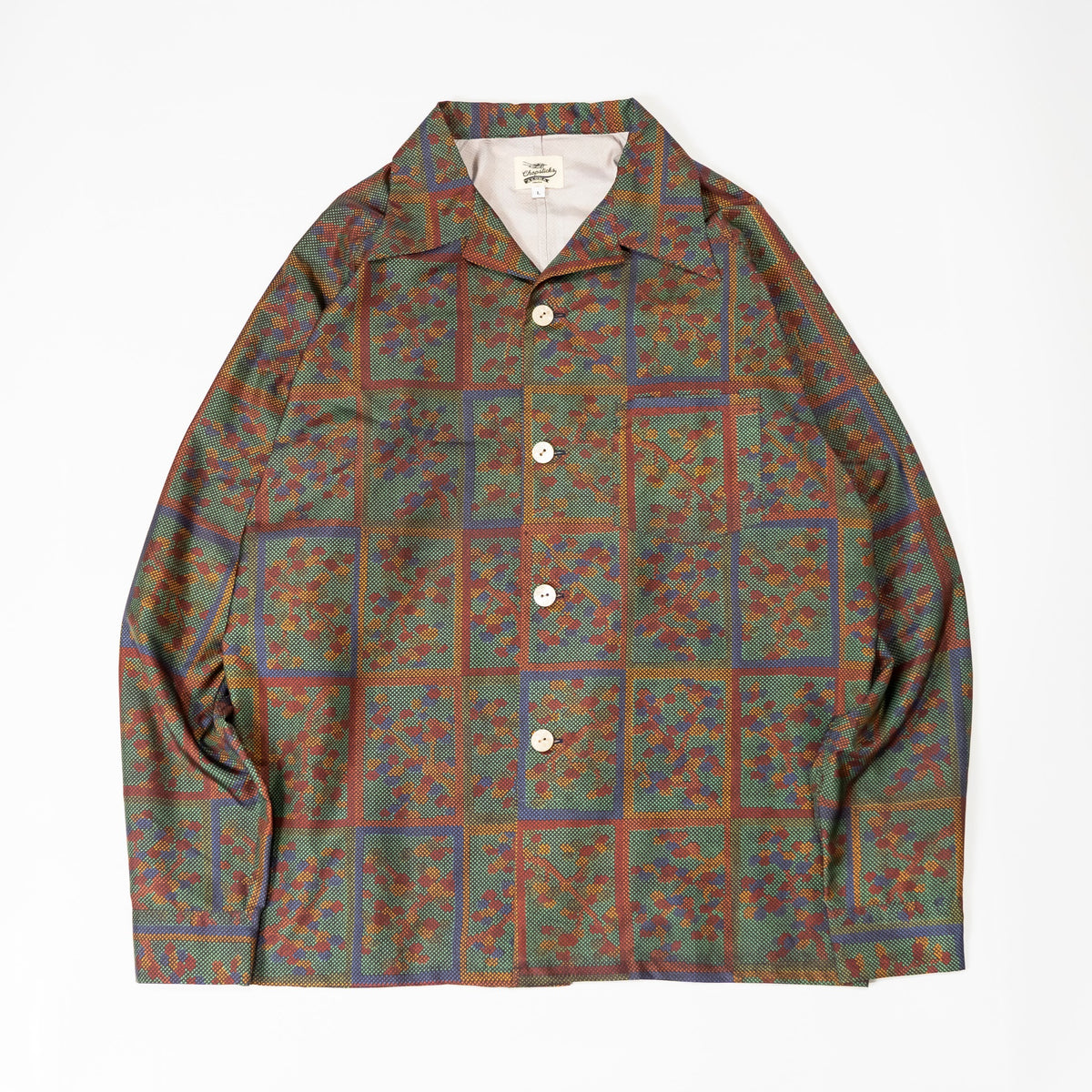 Kimono Aloha Shirt, Oshima Tsumugi, Size Unknown, CA116 (No Image)