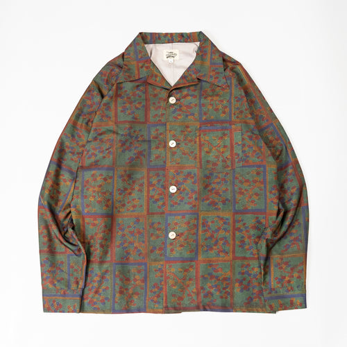 Kimono Aloha Shirt, Oshima Tsumugi, Size Unknown, CA116 (No Image)