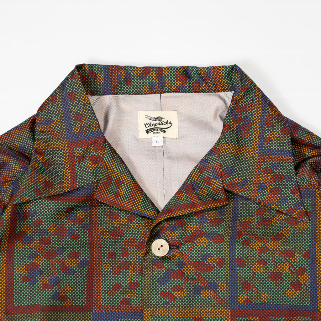 Kimono Aloha Shirt, Oshima Tsumugi, Size Unknown, CA116 (No Image)