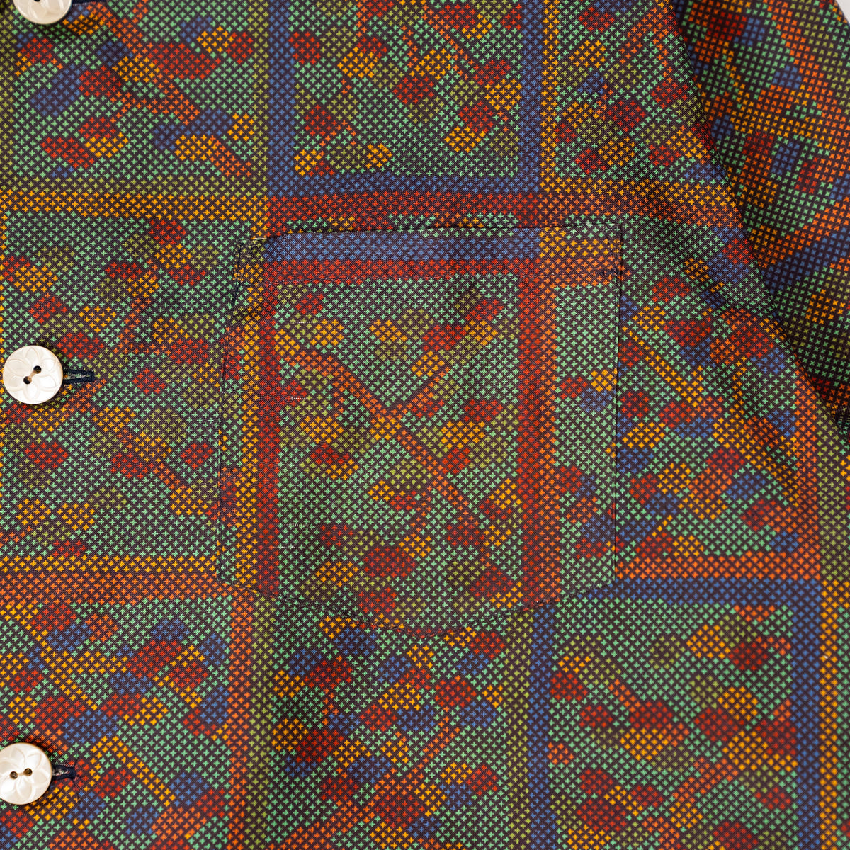 Kimono Aloha Shirt, Oshima Tsumugi, Size Unknown, CA116 (No Image)