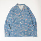 Kimono Aloha Shirt, Oshima Tsumugi, Size Unknown, CA116 (No Image)