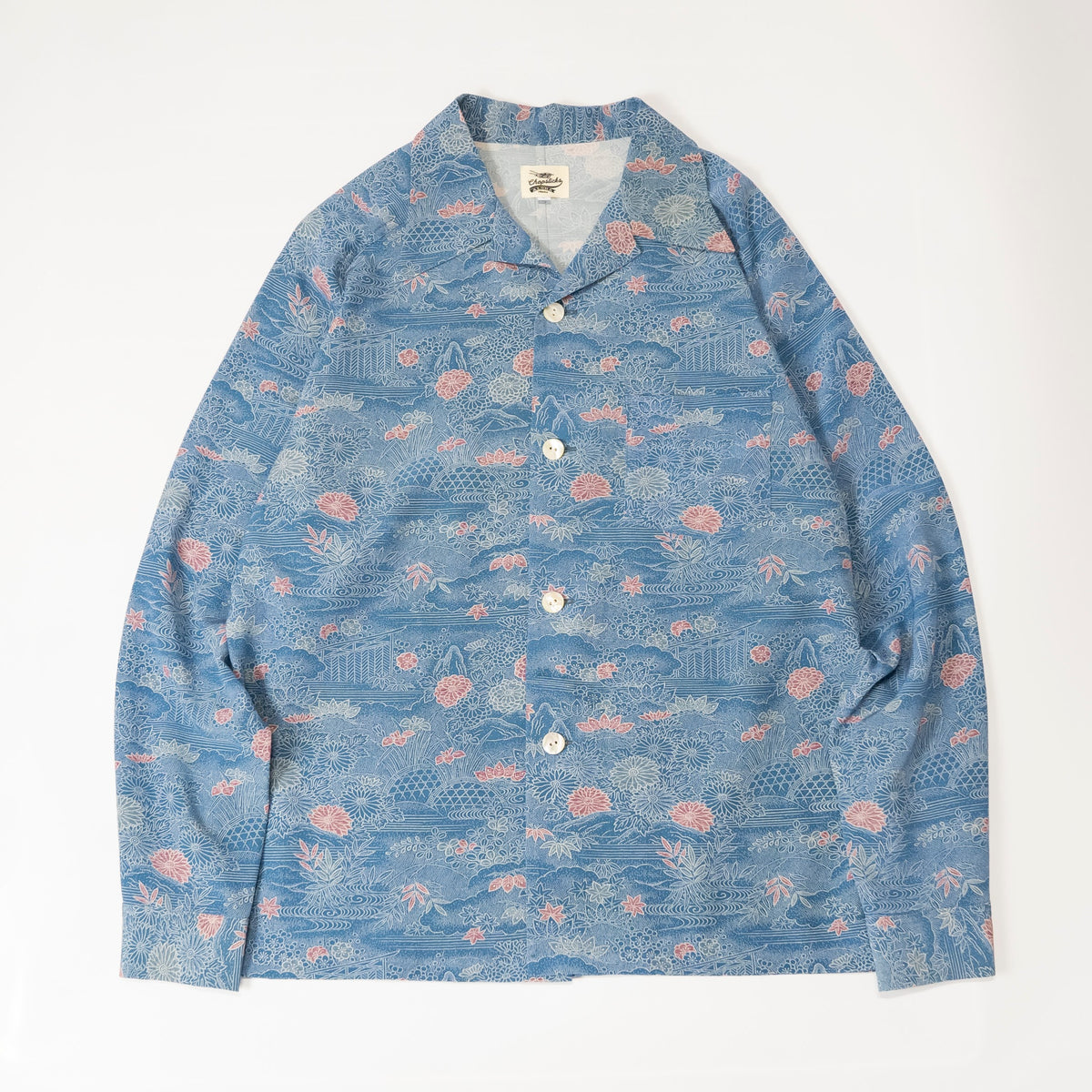 Kimono Aloha Shirt, Oshima Tsumugi, Size Unknown, CA116 (No Image)