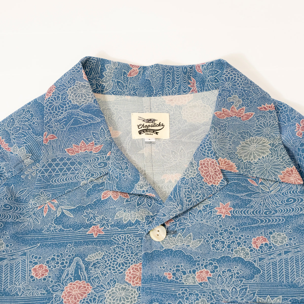 Kimono Aloha Shirt, Oshima Tsumugi, Size Unknown, CA116 (No Image)