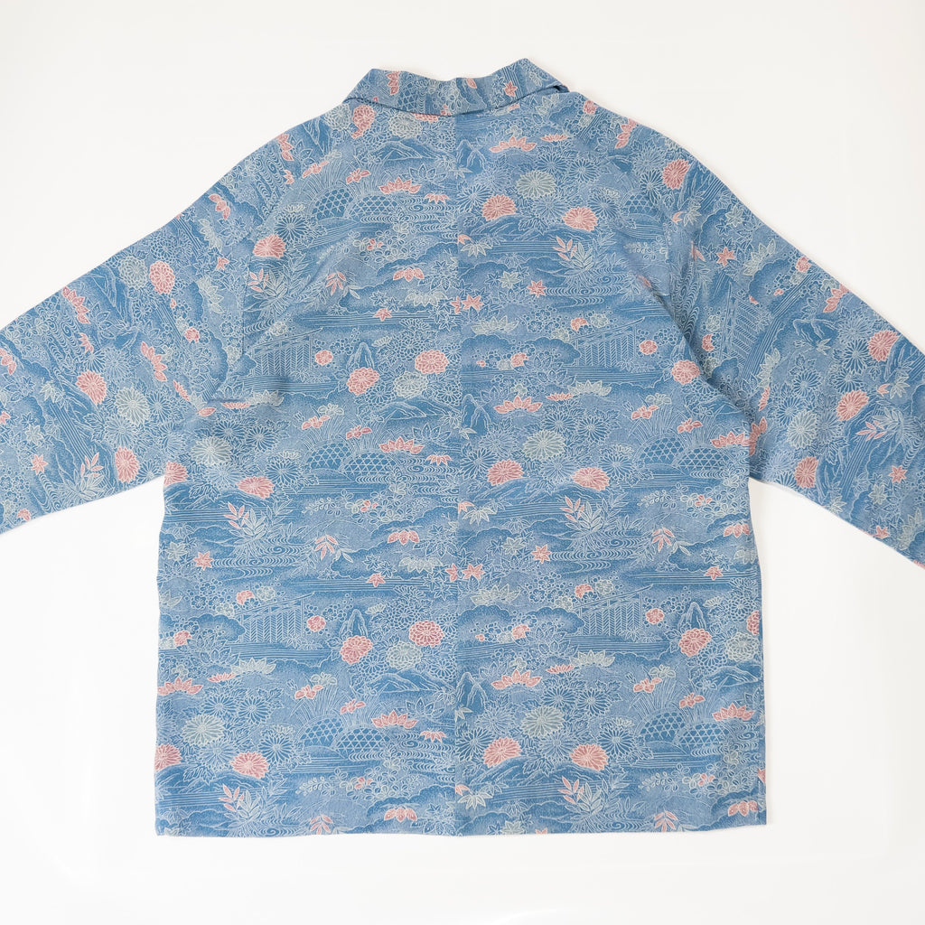 Kimono Aloha Shirt, Oshima Tsumugi, Size Unknown, CA116 (No Image)