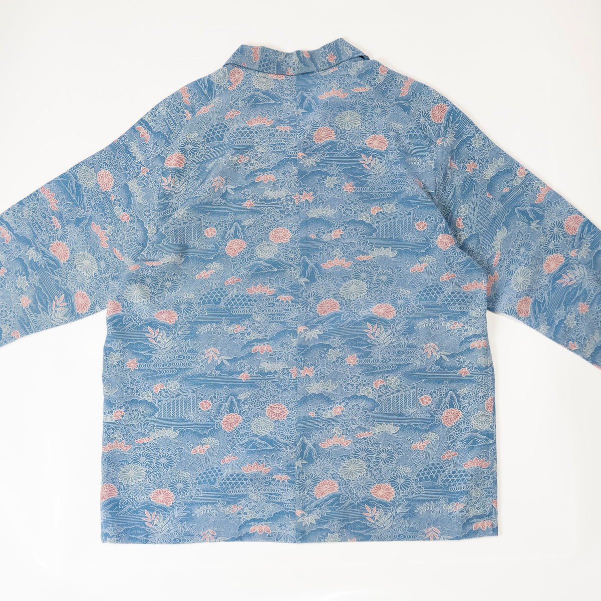 Kimono Aloha Shirt, Oshima Tsumugi, Size Unknown, CA116 (No Image)