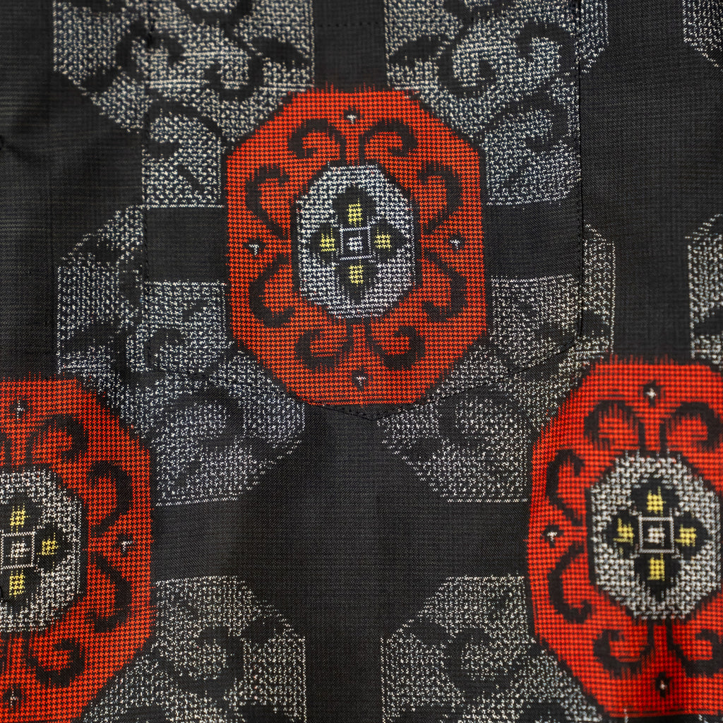 Kimono Aloha Shirt, Oshima Tsumugi, Size Unknown, CA116 (No Image)