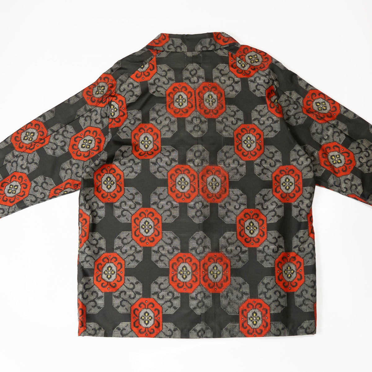 Kimono Aloha Shirt, Oshima Tsumugi, Size Unknown, CA116 (No Image)