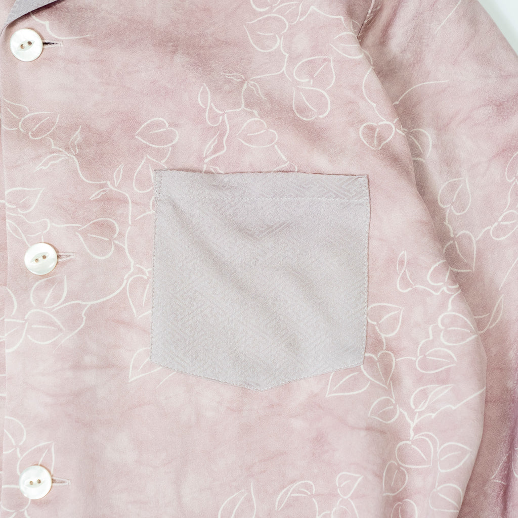 Kimono Aloha Shirt, Oshima Tsumugi, Size Unknown, CA116 (No Image)