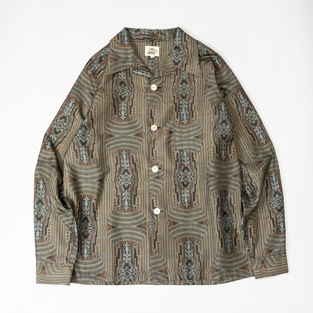 Kimono Aloha Shirt, Oshima Tsumugi, Size Unknown, CA116 (No Image)