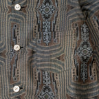 Kimono Aloha Shirt, Oshima Tsumugi, Size Unknown, CA116 (No Image)