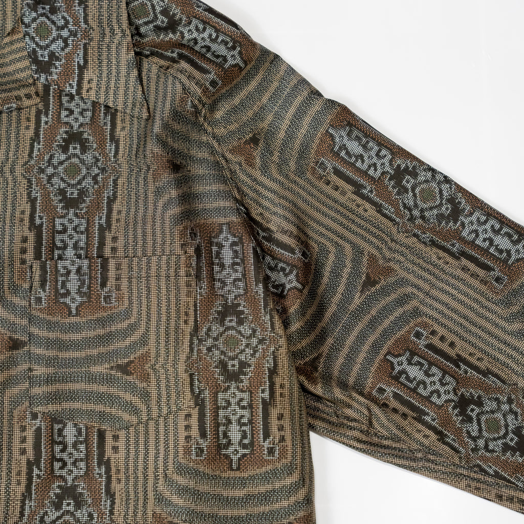 Kimono Aloha Shirt, Oshima Tsumugi, Size Unknown, CA116 (No Image)