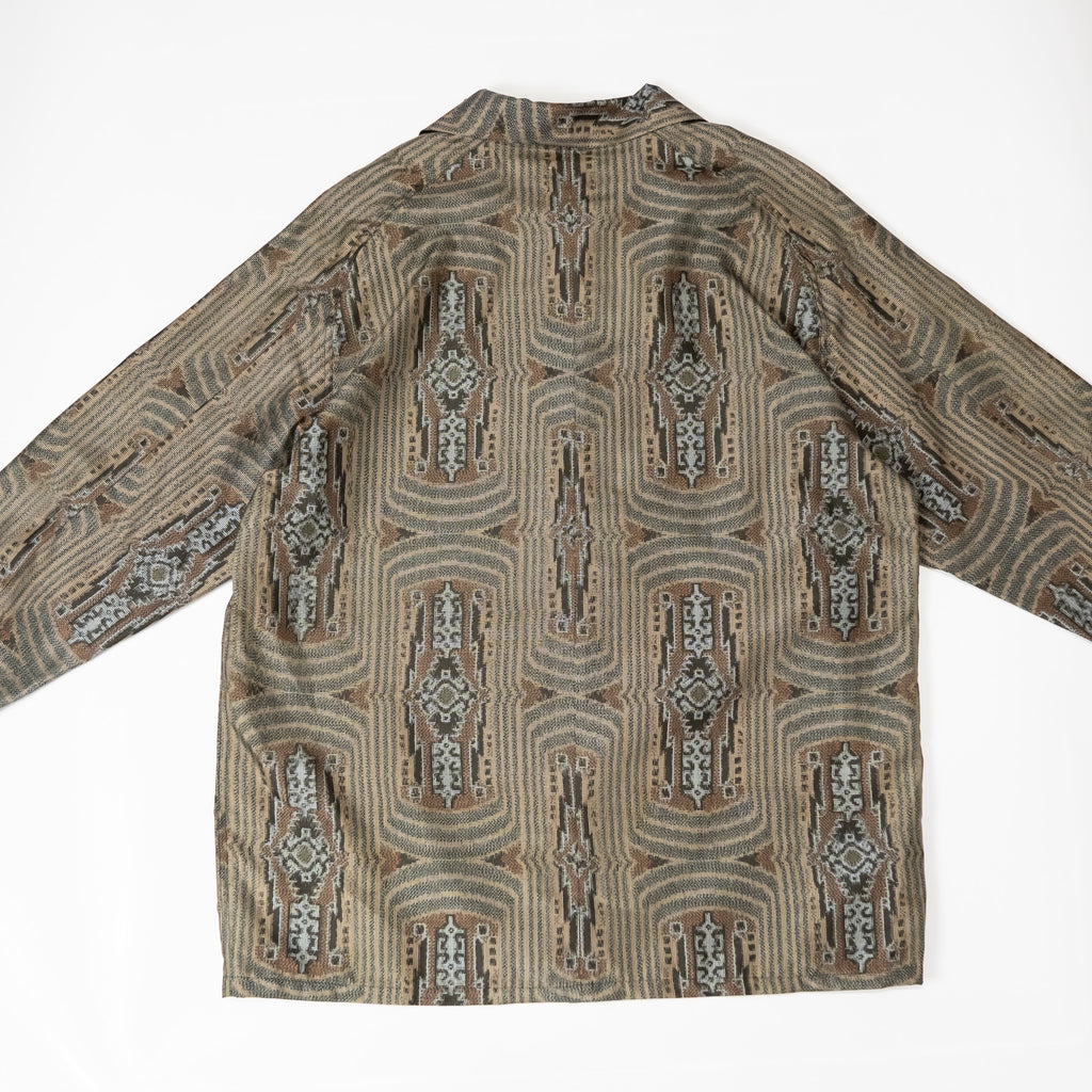 Kimono Aloha Shirt, Oshima Tsumugi, Size Unknown, CA116 (No Image)