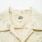 Bold Chrysanthemums Short-Sleeved Aloha Shirt L CA141