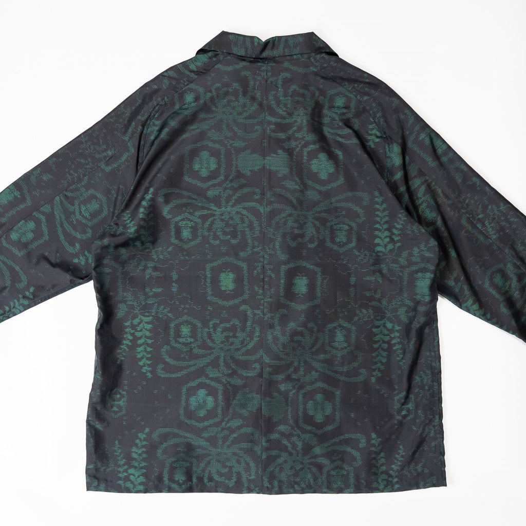 Kimono Aloha Shirt, Oshima Tsumugi, Size Unknown, CA116 (No Image)