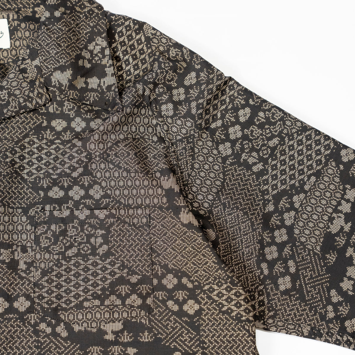 Kimono Aloha Shirt, Oshima Tsumugi, Size Unknown, CA116 (No Image)