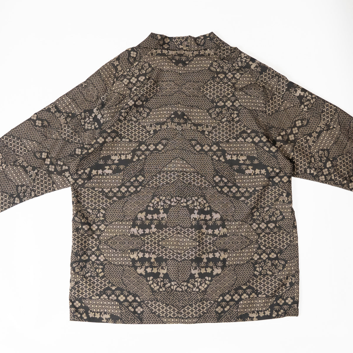 Kimono Aloha Shirt, Oshima Tsumugi, Size Unknown, CA116 (No Image)