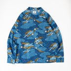 Kimono Aloha Shirt, Oshima Tsumugi, Size Unknown, CA116 (No Image)