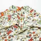 Red Flowers Short Sleeve Aloha Shirt M CA33
