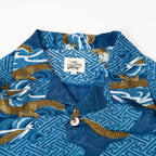 Kimono Aloha Shirt, Oshima Tsumugi, Size Unknown, CA116 (No Image)