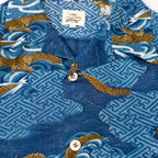 Kimono Aloha Shirt, Oshima Tsumugi, Size Unknown, CA116 (No Image)