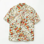 Red Flowers Short Sleeve Aloha Shirt M CA33