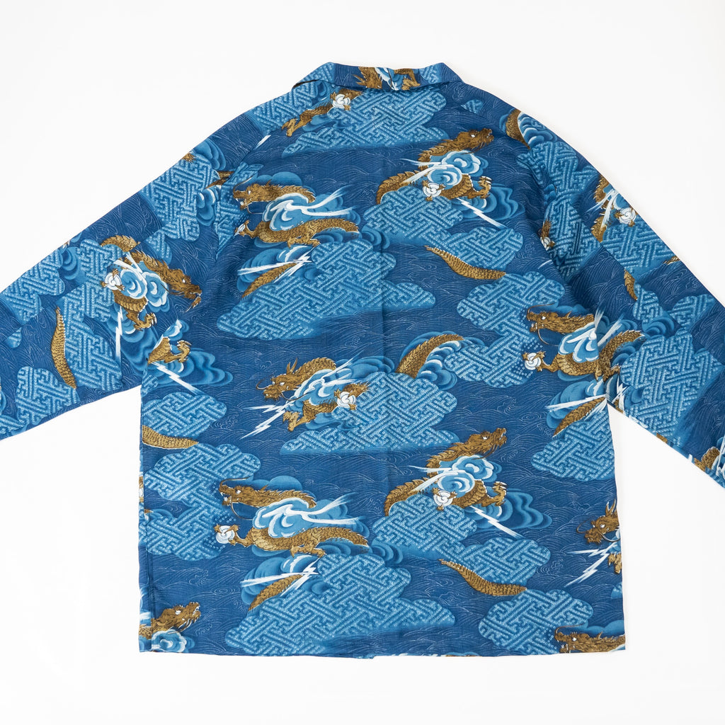 Kimono Aloha Shirt, Oshima Tsumugi, Size Unknown, CA116 (No Image)