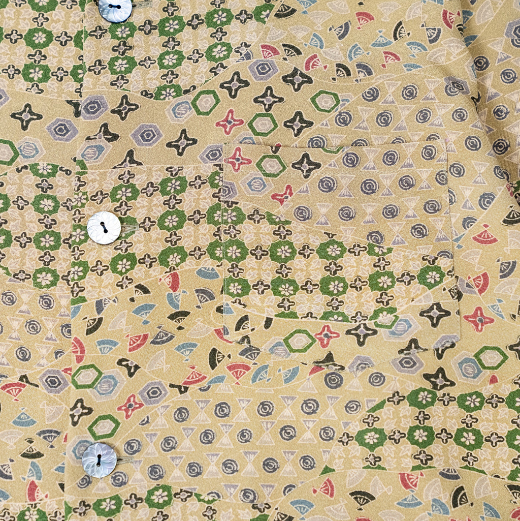 Kimono Aloha Shirt, Oshima Tsumugi, Size Unknown, CA116 (No Image)