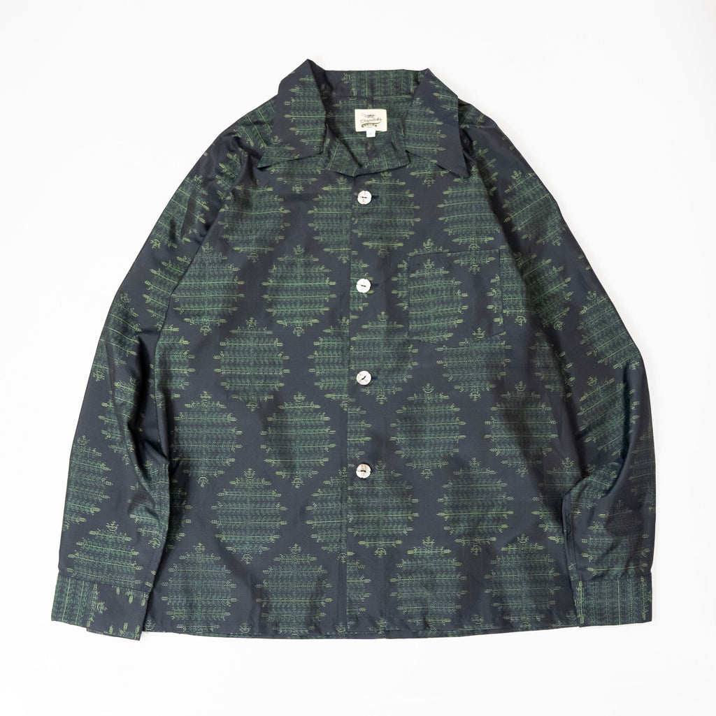 Kimono Aloha Shirt, Oshima Tsumugi, Size Unknown, CA116 (No Image)