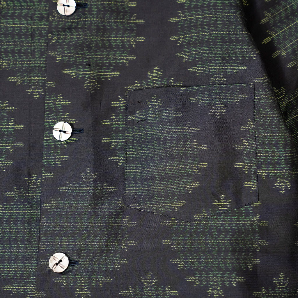 Kimono Aloha Shirt, Oshima Tsumugi, Size Unknown, CA116 (No Image)