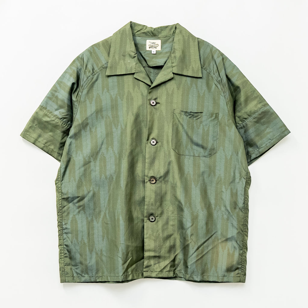 矢絣　半袖アロハシャツ　XL　CA158