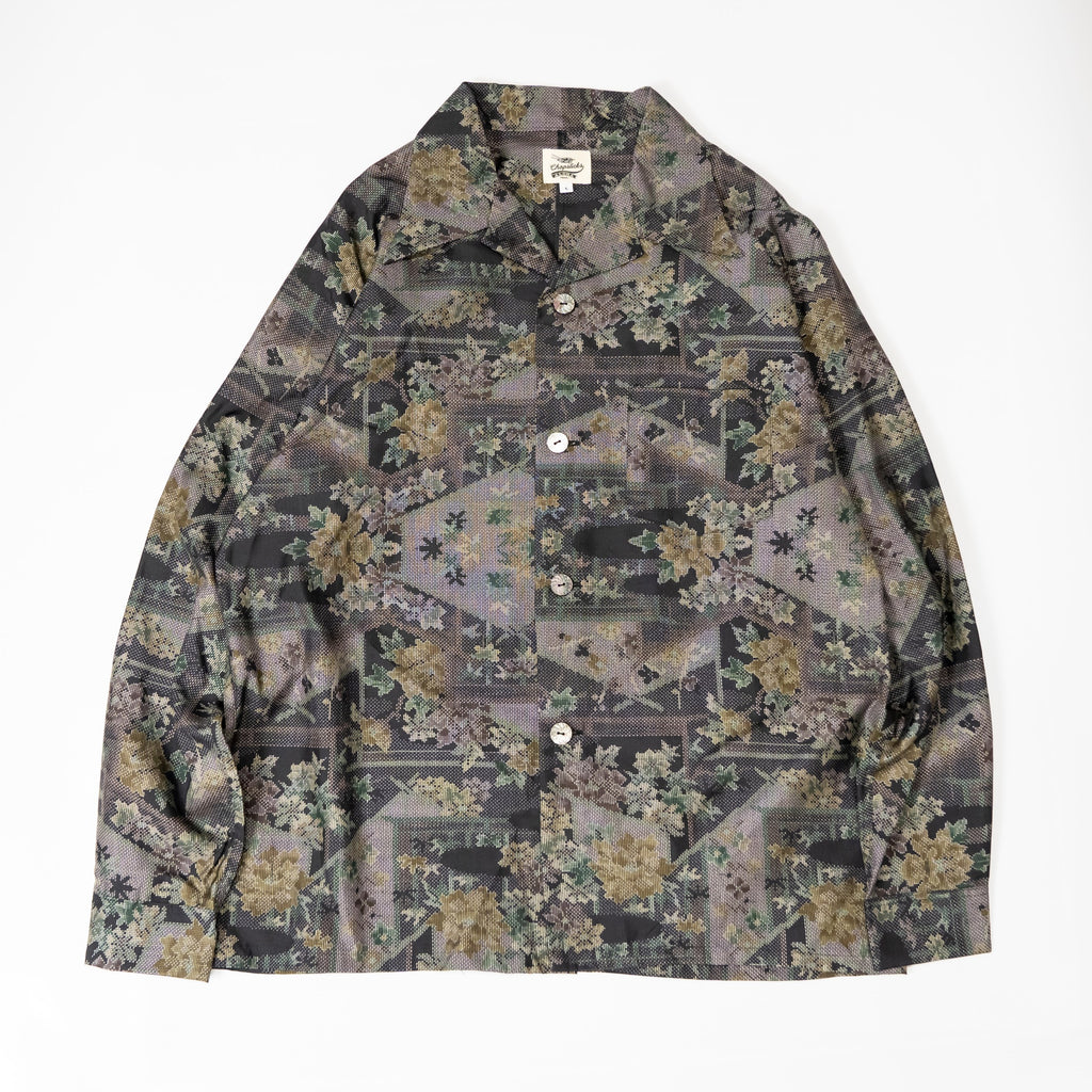 Kimono Aloha Shirt, Oshima Tsumugi, Size Unknown, CA116 (No Image)