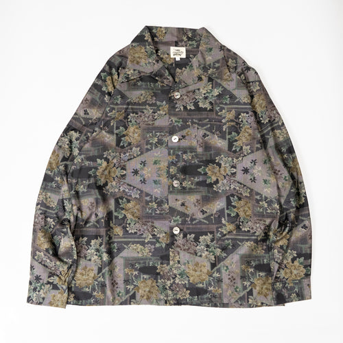 Kimono Aloha Shirt, Oshima Tsumugi, Size Unknown, CA116 (No Image)
