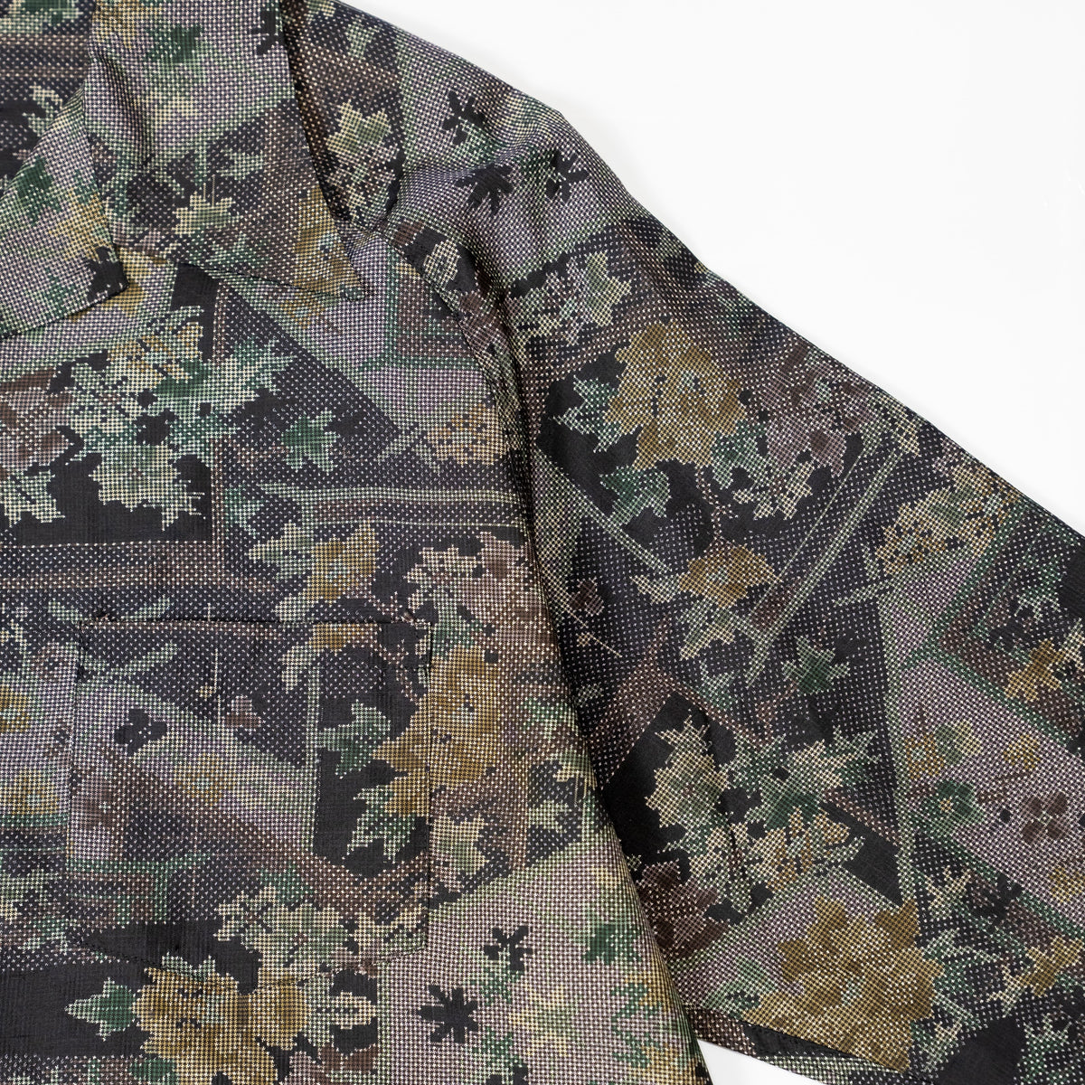 Kimono Aloha Shirt, Oshima Tsumugi, Size Unknown, CA116 (No Image)