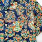 Vase and Flowers Short-Sleeved Aloha Shirt L CA217