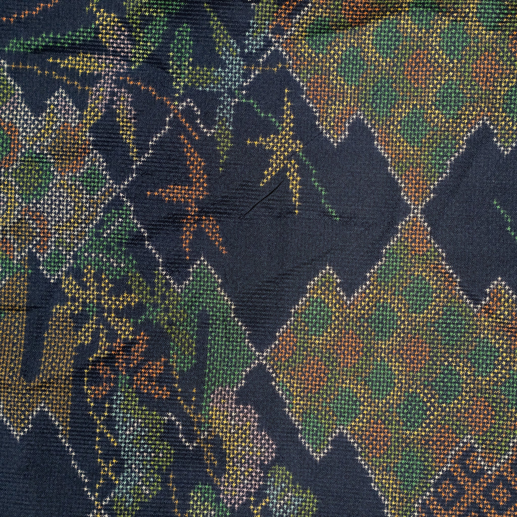 Kimono Aloha Shirt, Oshima Tsumugi, Size Unknown, CA116 (No Image)
