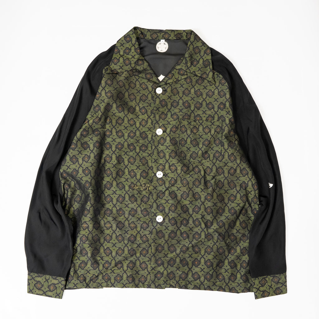 Kimono Aloha Shirt, Oshima Tsumugi, Size Unknown, CA116 (No Image)