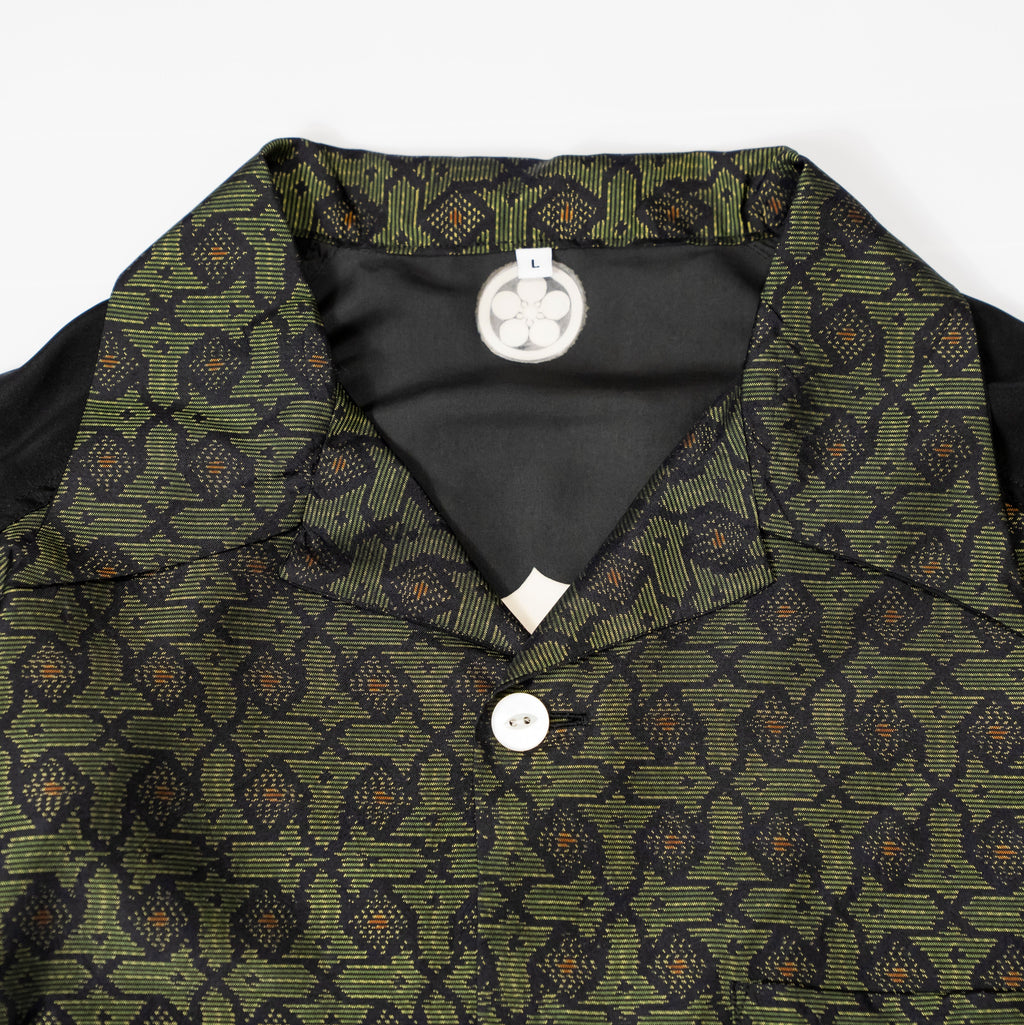 Kimono Aloha Shirt, Oshima Tsumugi, Size Unknown, CA116 (No Image)