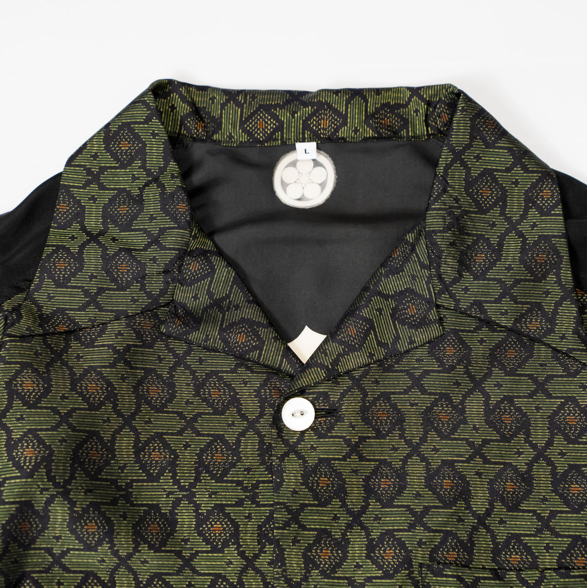 Kimono Aloha Shirt, Oshima Tsumugi, Size Unknown, CA116 (No Image)