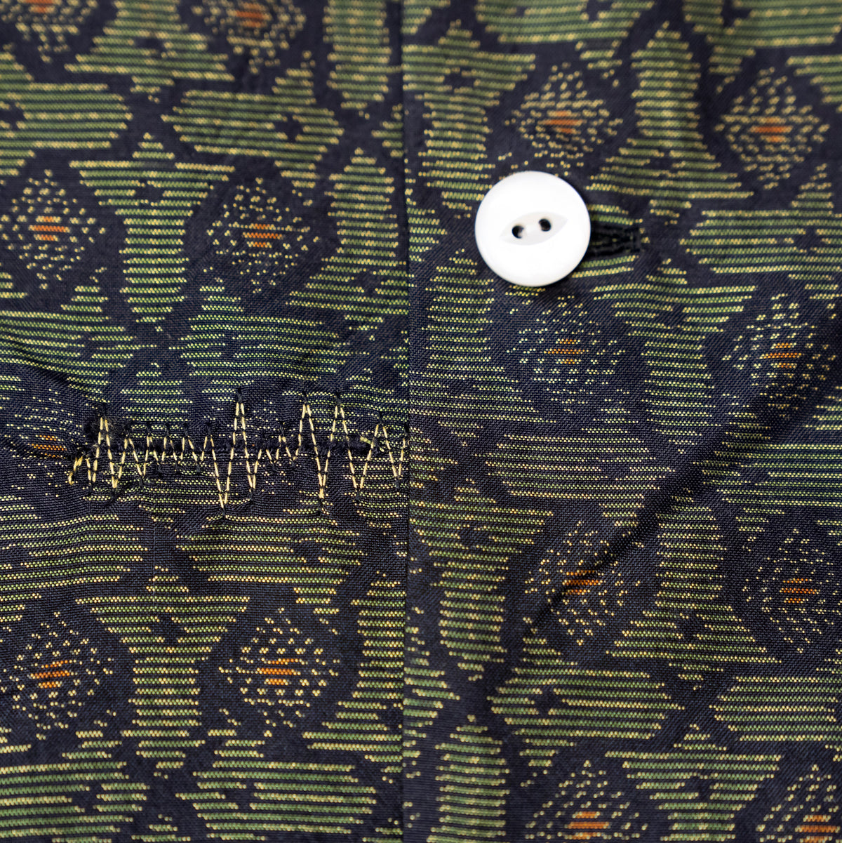 Kimono Aloha Shirt, Oshima Tsumugi, Size Unknown, CA116 (No Image)