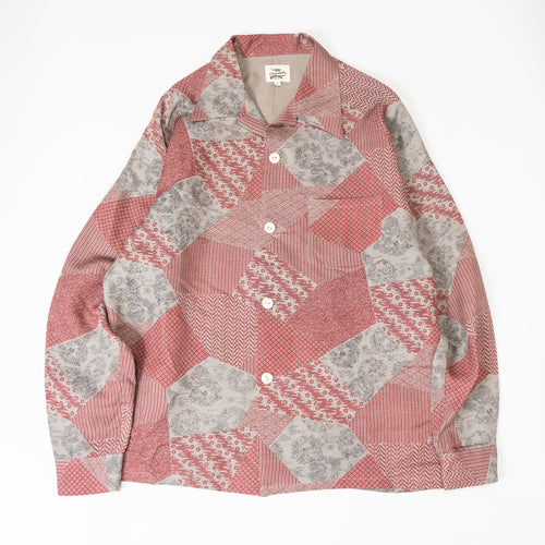 Kimono Aloha Shirt, Oshima Tsumugi, Size Unknown, CA116 (No Image)