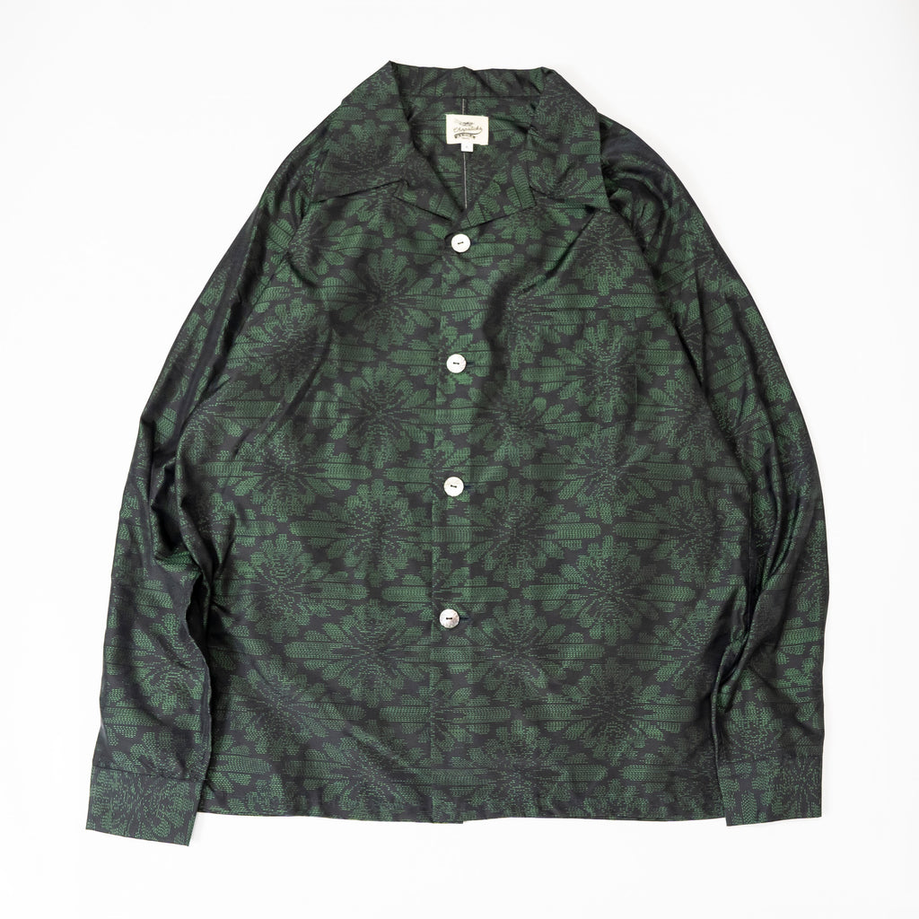 Kimono Aloha Shirt, Oshima Tsumugi, Size Unknown, CA116 (No Image)