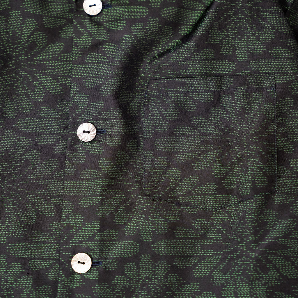 Kimono Aloha Shirt, Oshima Tsumugi, Size Unknown, CA116 (No Image)