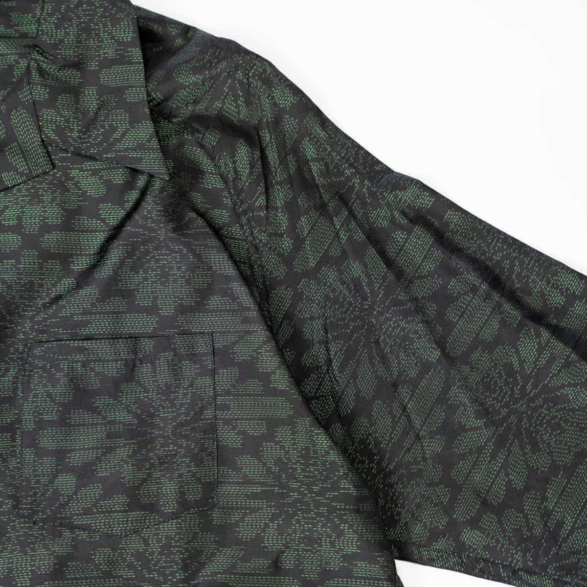 Kimono Aloha Shirt, Oshima Tsumugi, Size Unknown, CA116 (No Image)