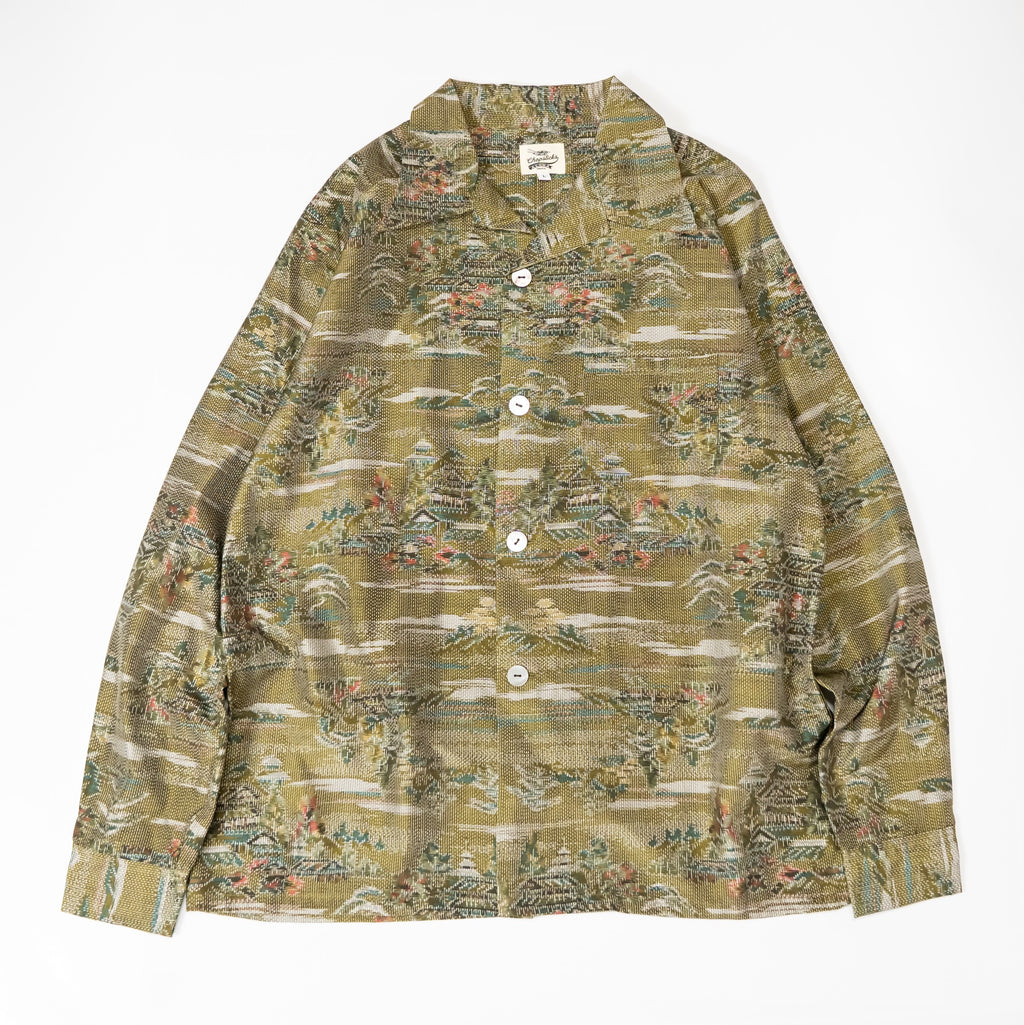 Kimono Aloha Shirt, Oshima Tsumugi, Size Unknown, CA116 (No Image)