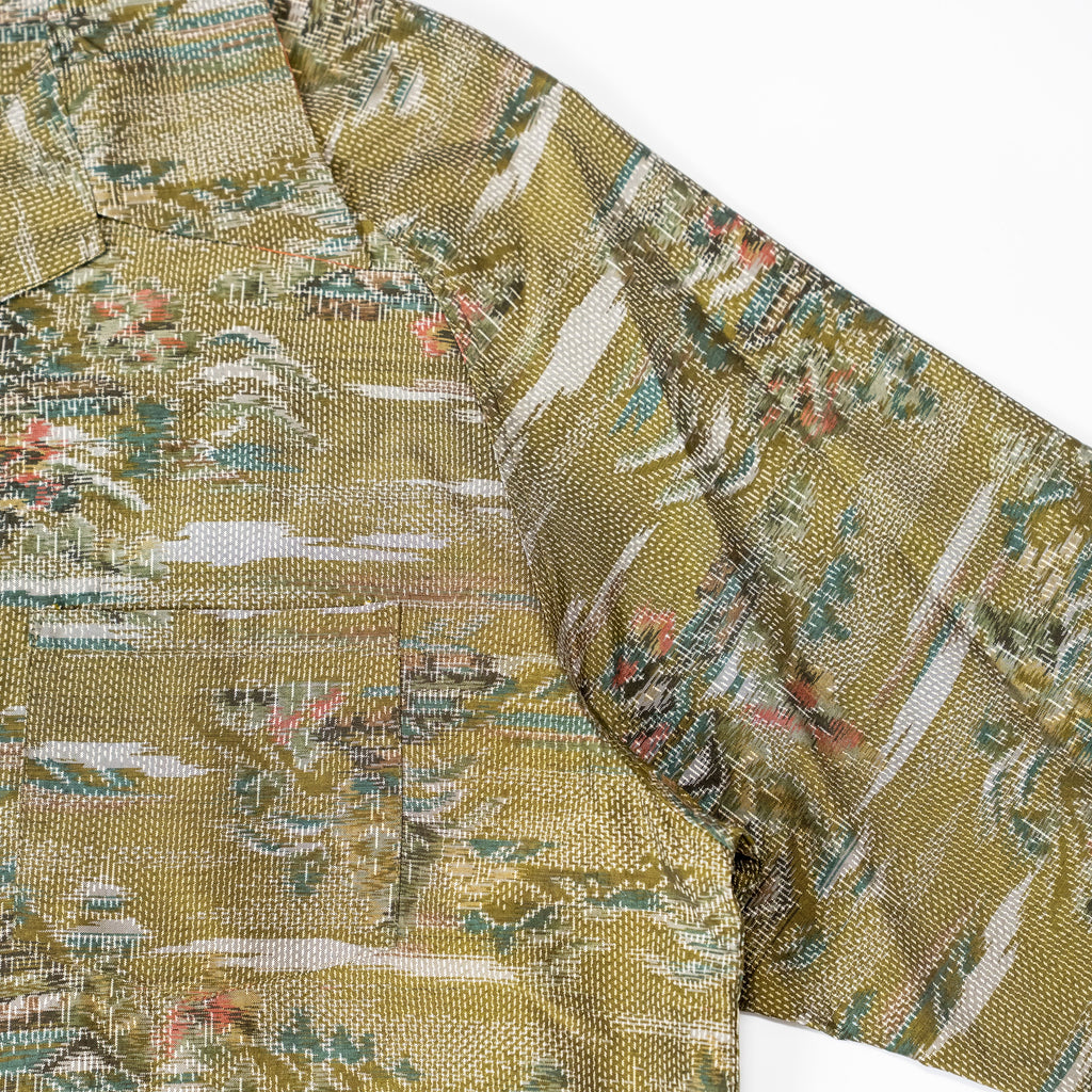 Kimono Aloha Shirt, Oshima Tsumugi, Size Unknown, CA116 (No Image)