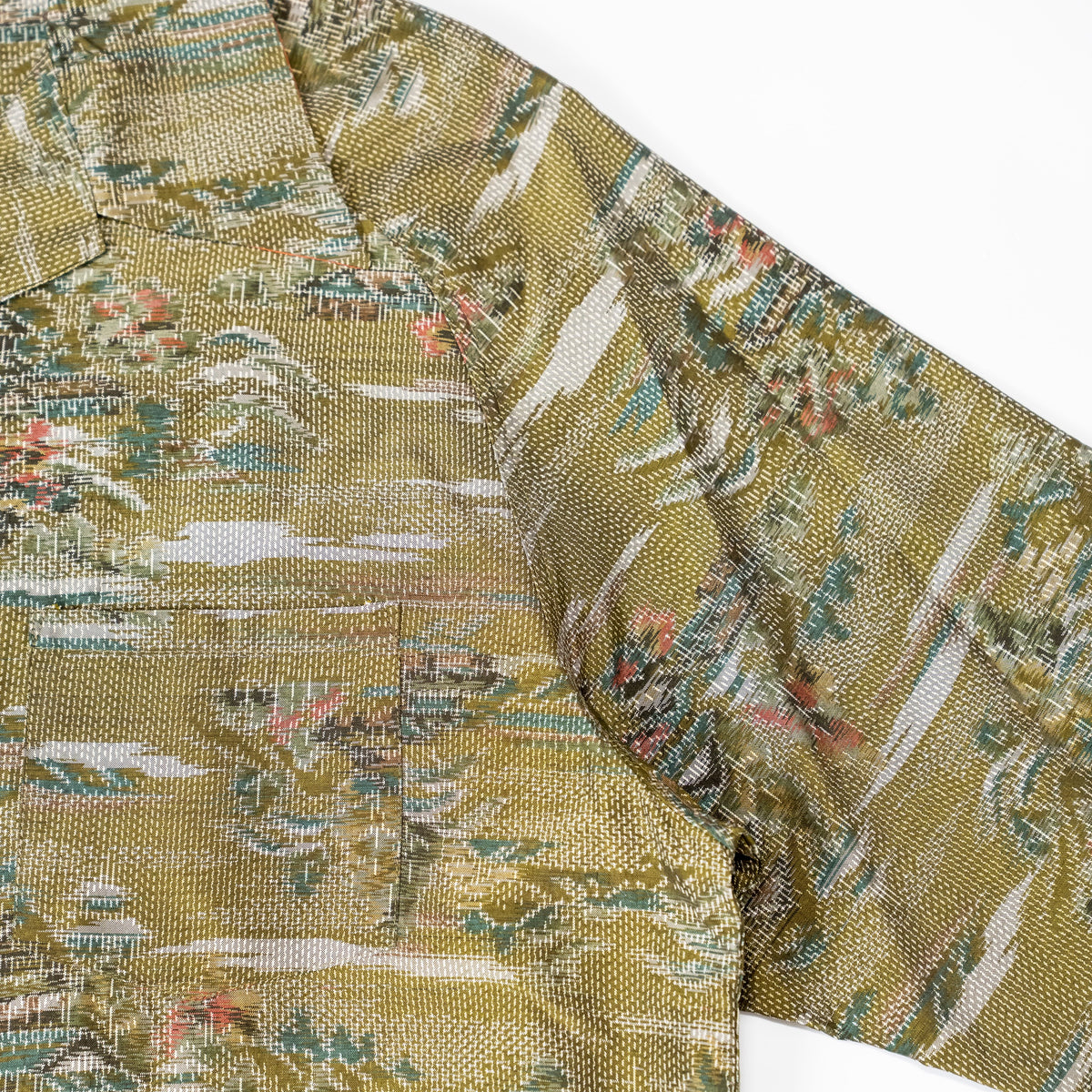 Kimono Aloha Shirt, Oshima Tsumugi, Size Unknown, CA116 (No Image)
