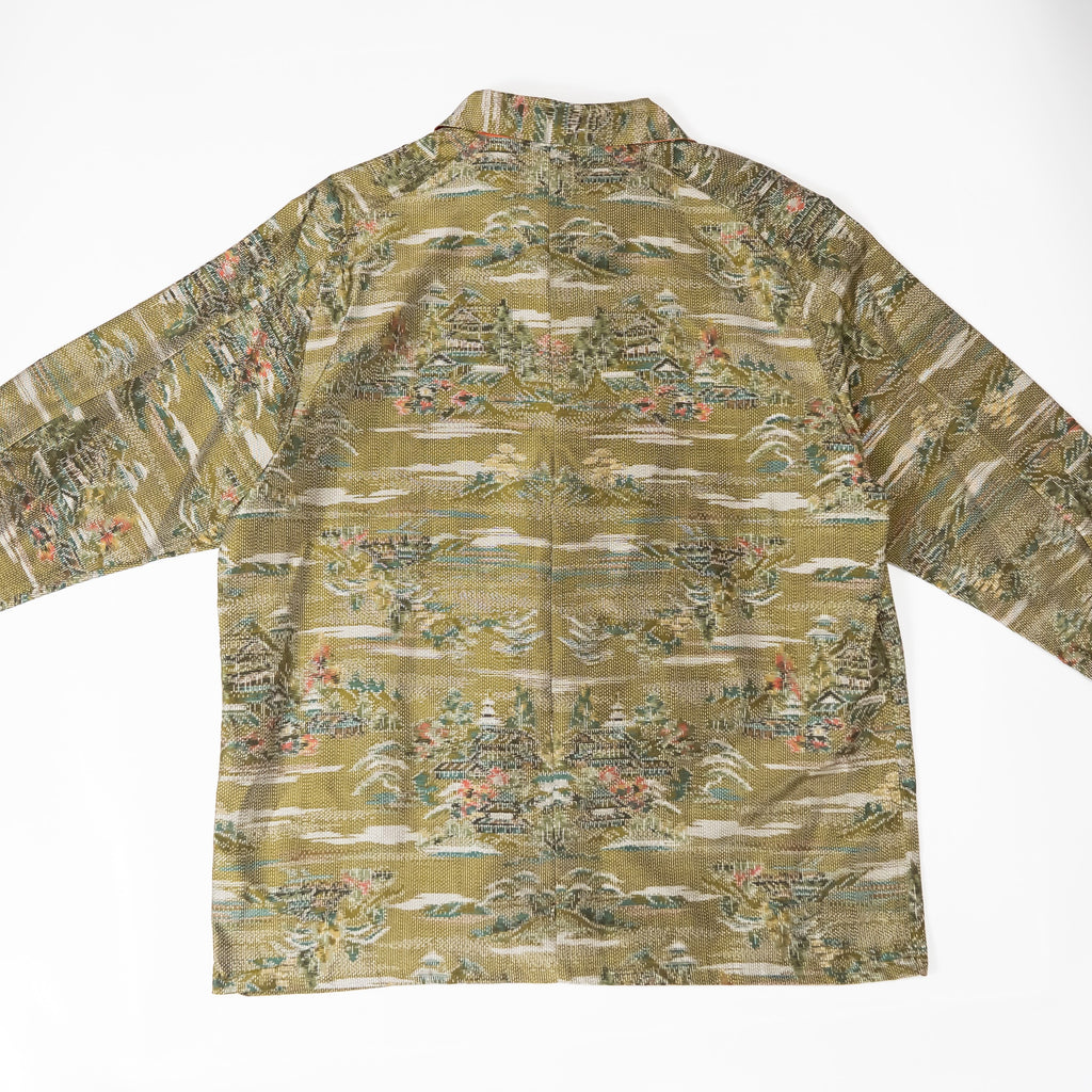 Kimono Aloha Shirt, Oshima Tsumugi, Size Unknown, CA116 (No Image)